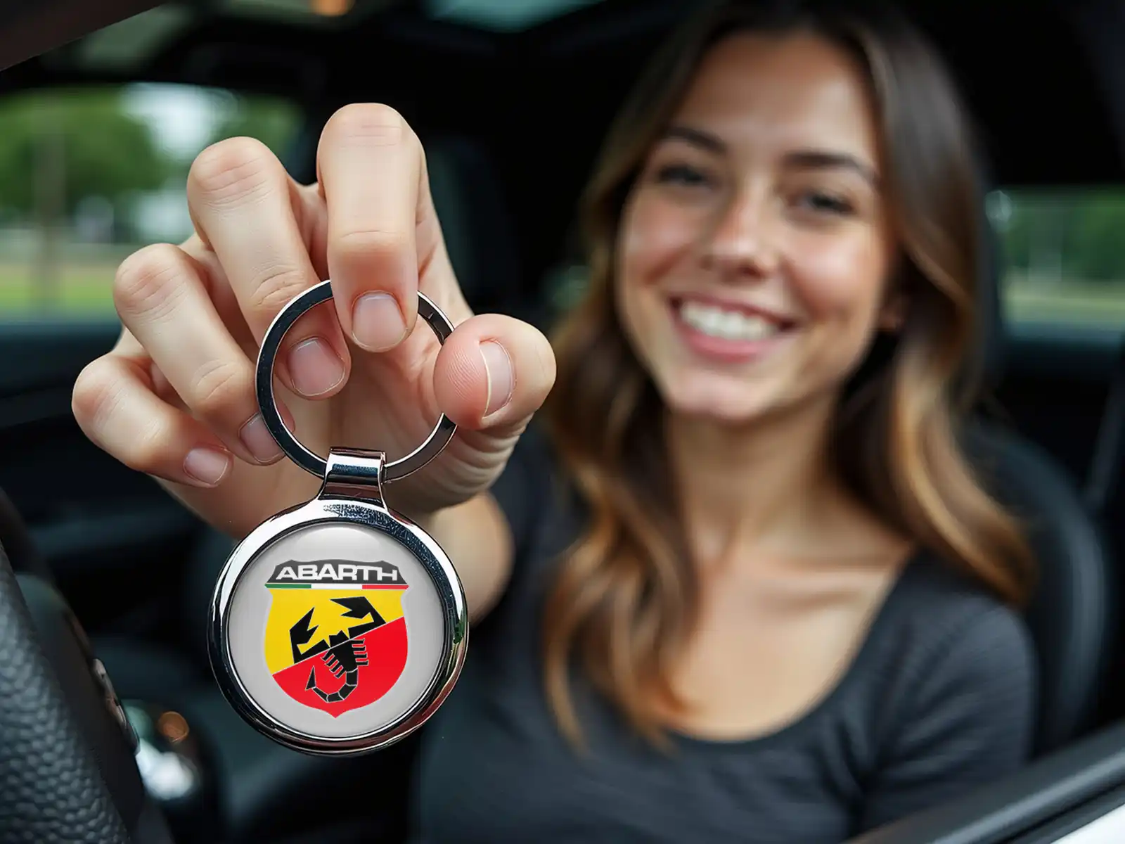 Fiat Abarth Auto Key Chain Racing Durable Style Metal